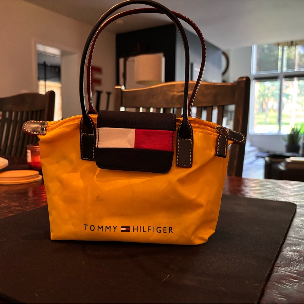 Tommy Hilfiger Yellow and Black Tote